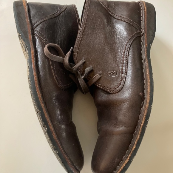 John Varvatos Star USA Deep Brown Leather Lace up Chukka Boots Men’s Size 10 - Picture 4 of 9